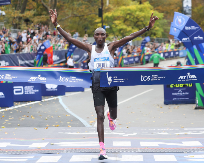 Evans Chebet gewann ein dramatisches Rennen in New York. Bild: www.photorun.net