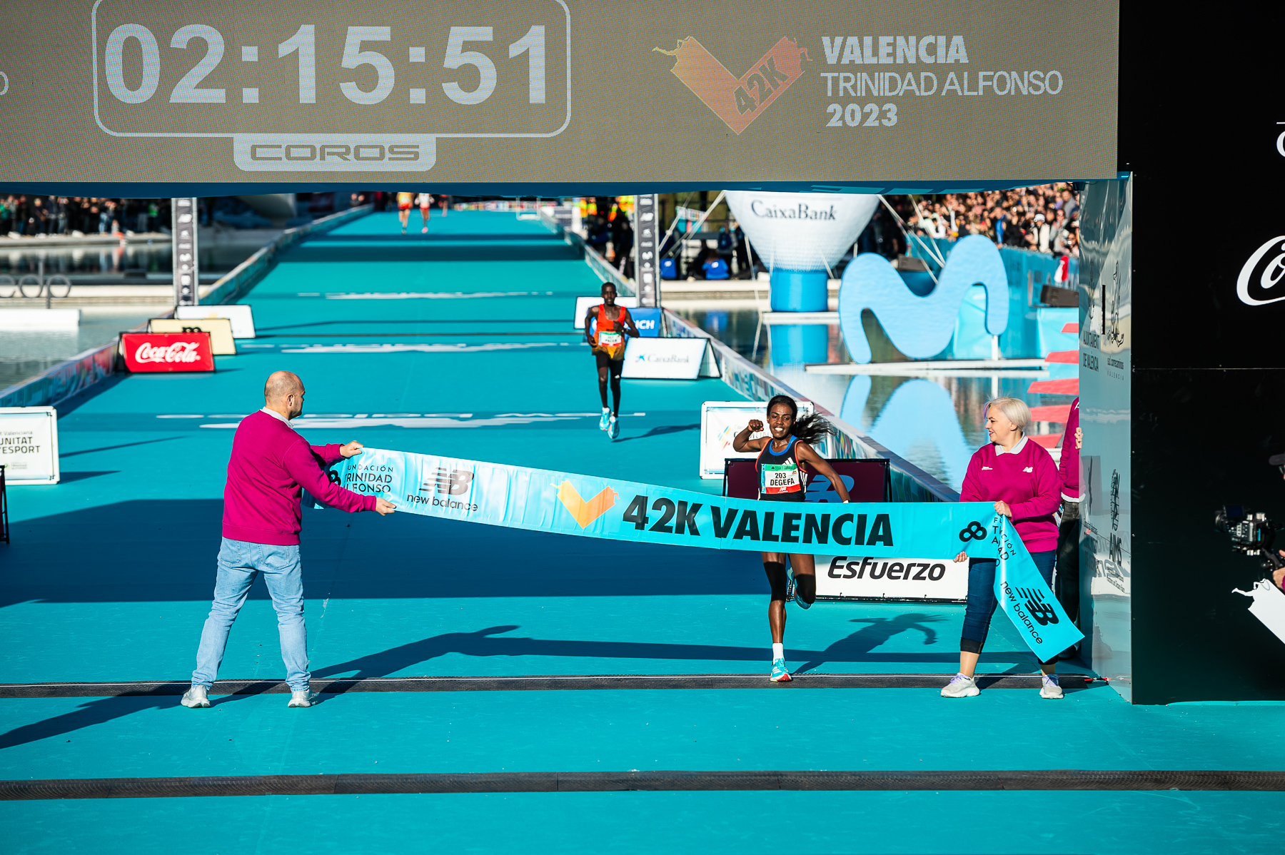 Worknesh Degefa. Bild: Valencia Marathon Trinidad Alfonso