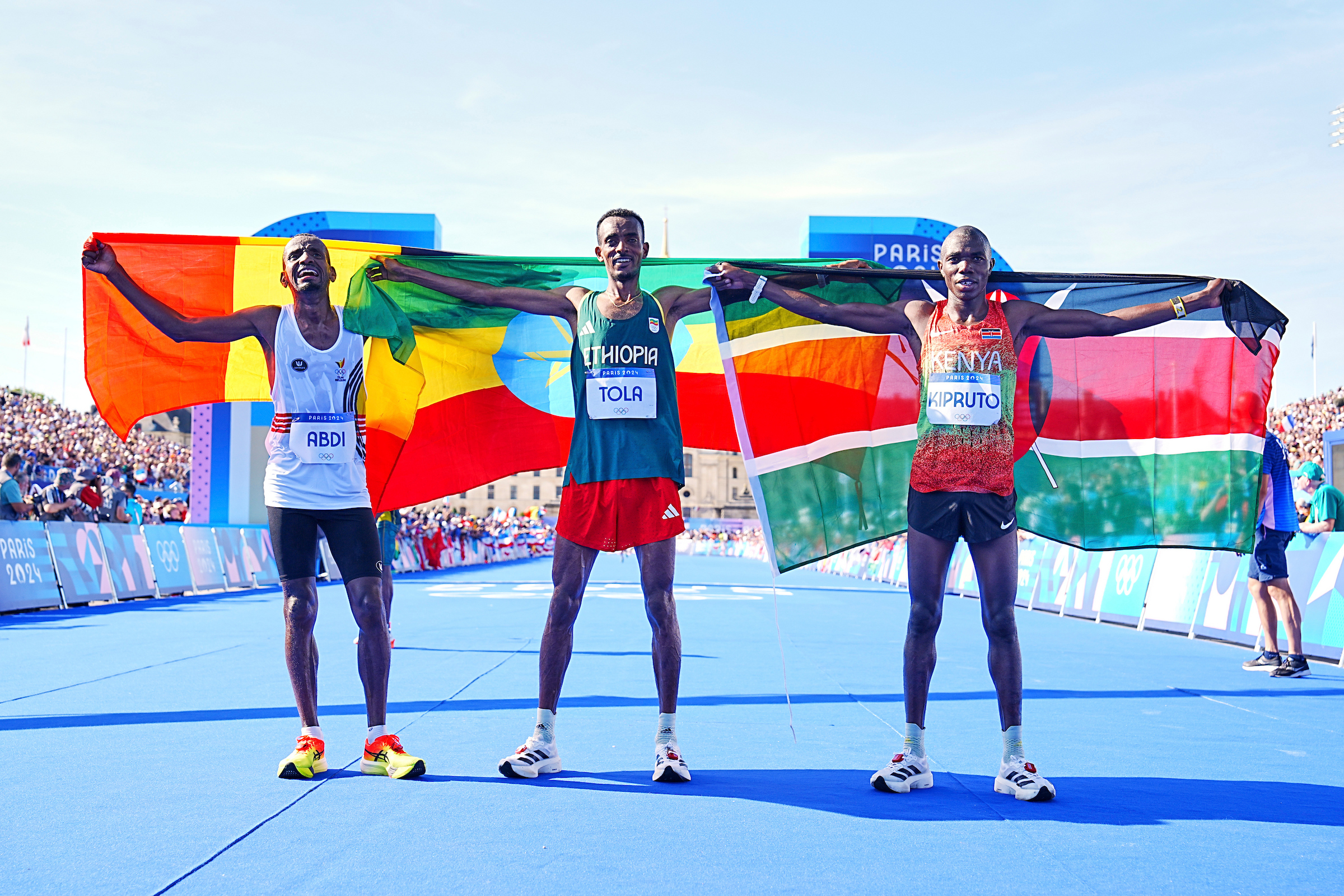 Tamirat Tola triumphierte beim Olympiamarathon in Paris. Foto: World Athletics / Christel Saneh