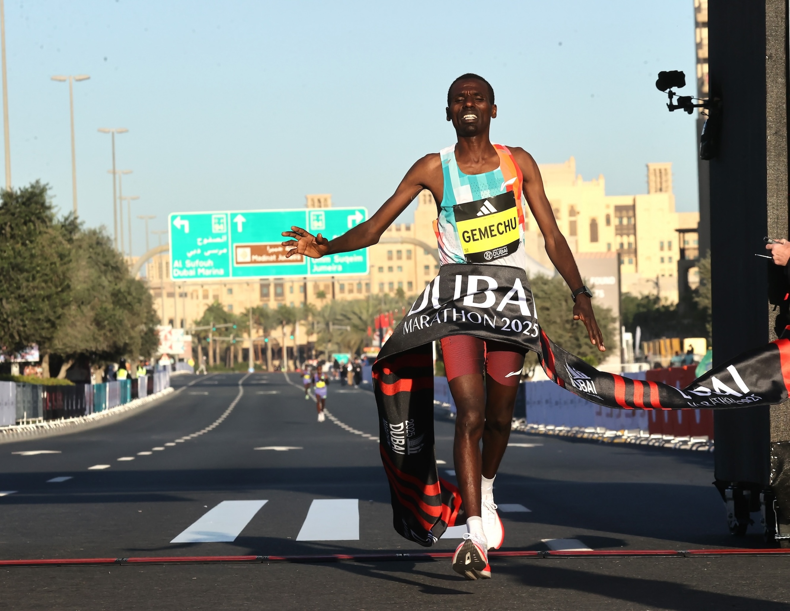 Bute Gemechu ist der nächste äthiopische Marathon-Debütant, der das Rennen in Dubai gewinnen konnte. Foto: Giancarlo Colombo / Dubai-Marathon